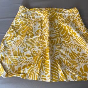 Yellow Patterned Women's Skirt